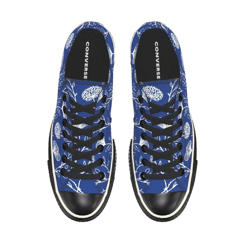 Converse Canvas Sneakers with Floral Motif - Picture 7 of 9